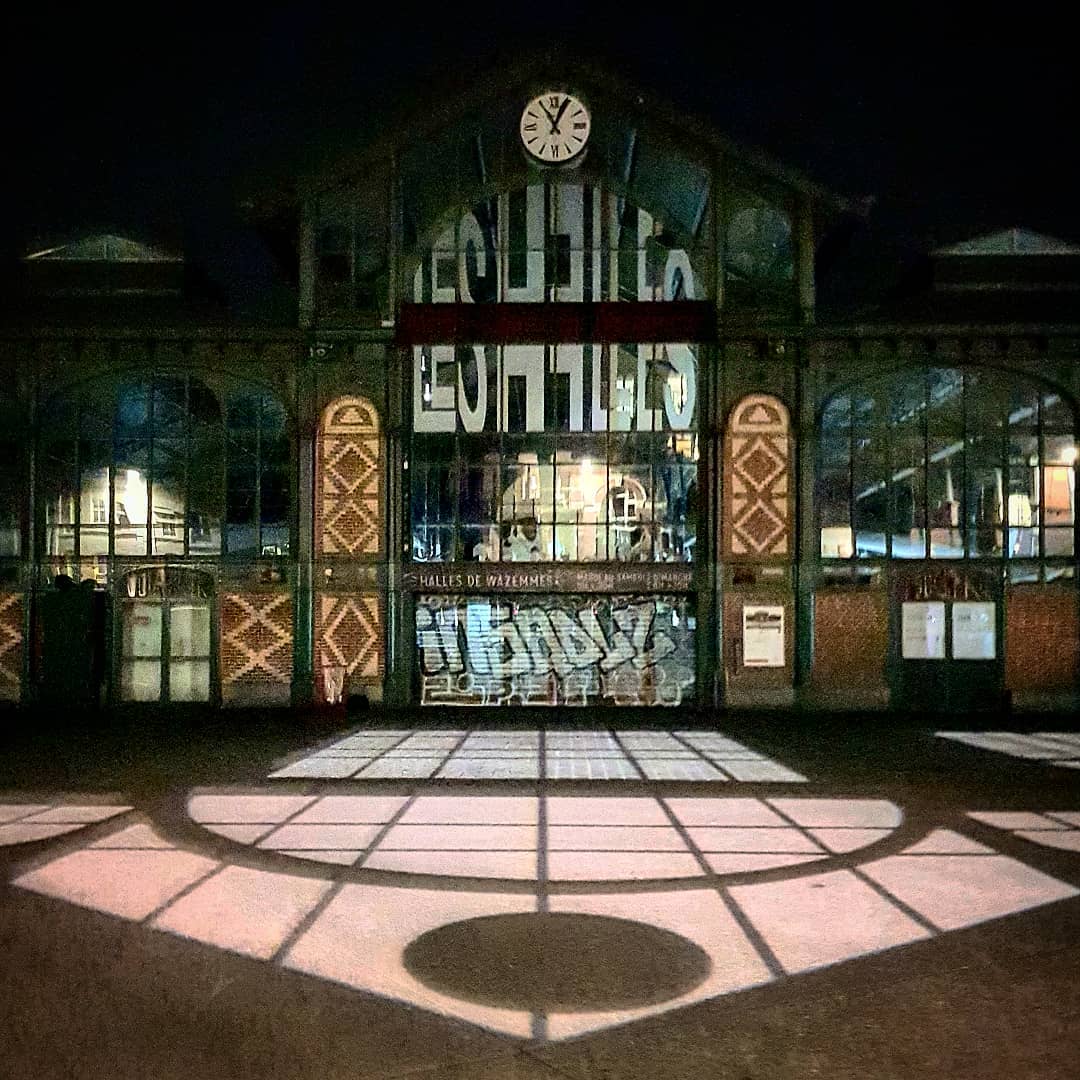 Halles de Wazemmes la nuit Halles de Wazemmes la nuit